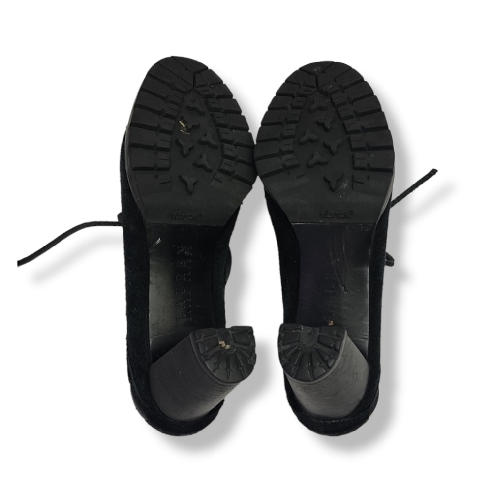 VINTAGE Y2K LRL RALPH LAUREN Mindi Suede Moccasin Mules 6 Clogs Vibram Lug Soles - Picture 12 of 16